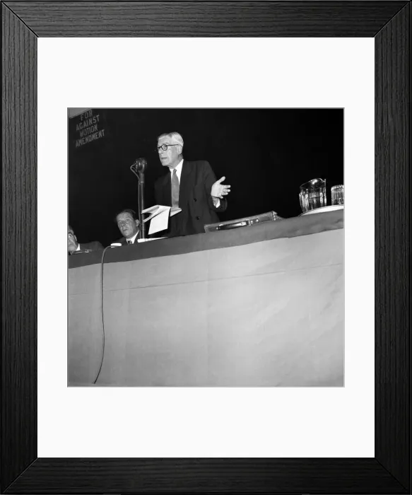 Framed Print : Mr. C. J. Geddes speeching af the conference. September 1953 D5633-003 Framed Print : Mr. C. J. Geddes speeching af the conference. September 1953 D5633-003