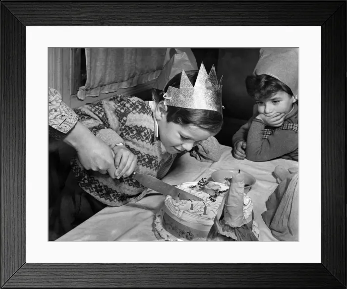 Framed Print : Children. Expressions. Nursery at Stanford Hill. December 1952 P012150 Framed Print : Children. Expressions. Nursery at Stanford Hill. December 1952 P012150