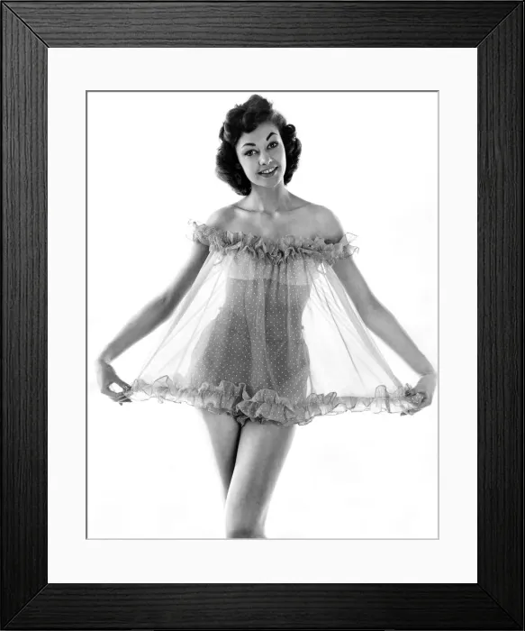 Framed Print : Reveille Nightwear Fashions. May 1958 P011125