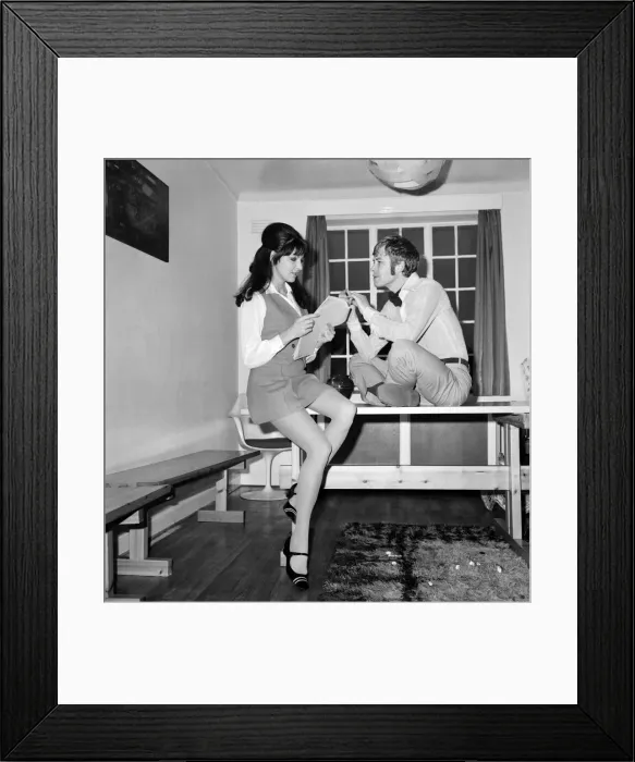 Framed Print : Man and woman in their home. November 1969 Z11262-016 Framed Print : Man and woman in their home. November 1969 Z11262-016