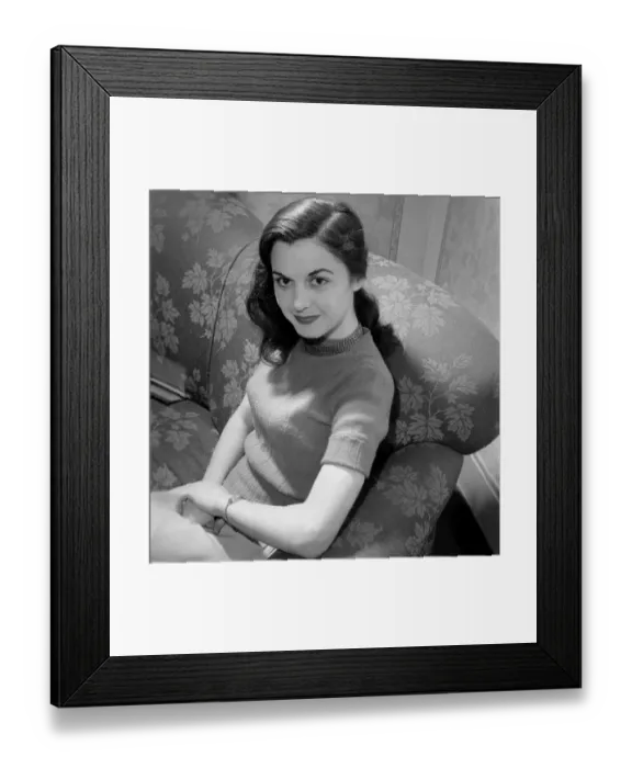 Framed Print : Australian actress Ann Patterson. July 1953 D3698
