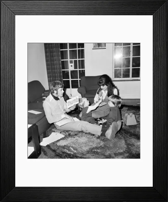 Framed Print : Families: Mother, father and children. Mother, father and children all playing Framed Print : Families: Mother, father and children. Mother, father and children all playing