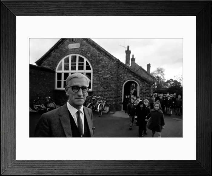 Framed Print : Mr. Thompson, headmaster of the village school at Strensall, York s Framed Print : Mr. Thompson, headmaster of the village school at Strensall, York s