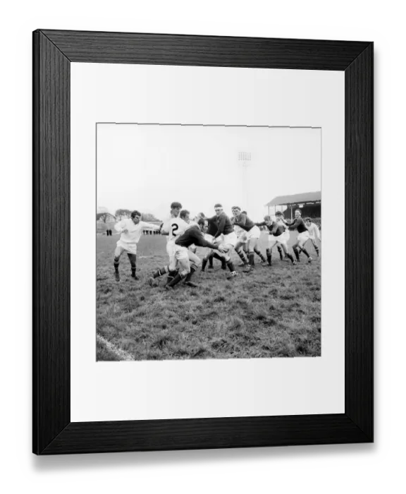 Framed Print : Swansea v. South Africa. Action from the match. November 1969 Z11069-002