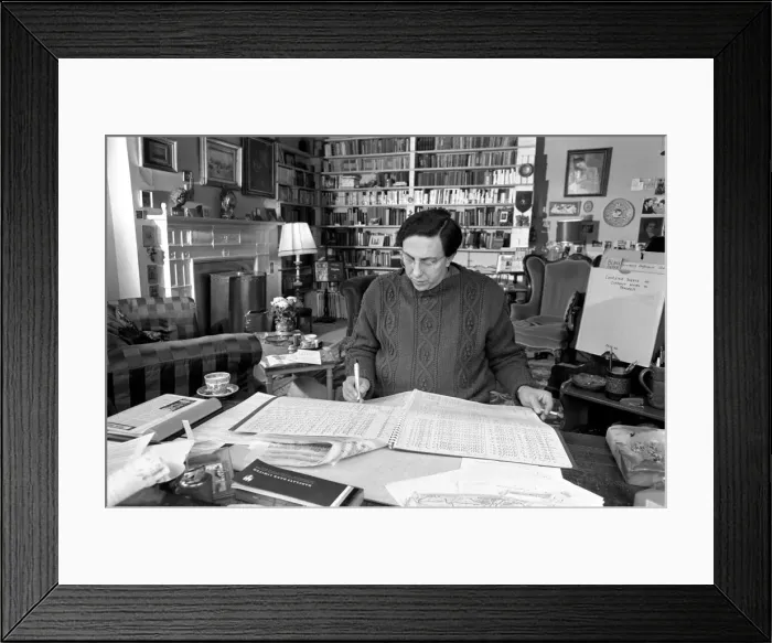Framed Print : Pictures of composer, Wilfred Josephs, taken in his study. November 1969 Z10721-006