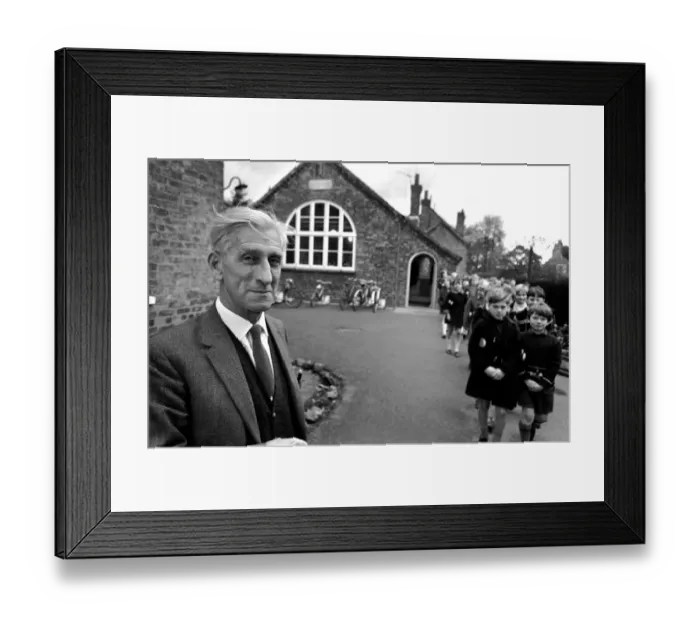 Framed Print : Mr. Thompson, headmaster of the village school at Strensall, York s