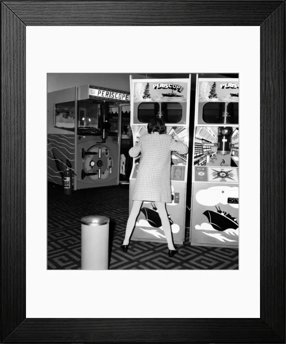 Framed Print : Britain, who used to import its amusement arcade machines from the United States is today
