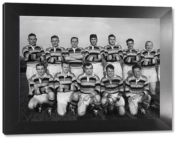 Dewsbury Rugby League Team 1949-50. Left to right. Back row: Hammond H. Bradshaw H