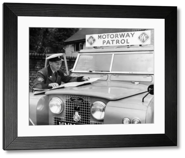 Framed Print : A sight which will soon be familiar to regular users of the Reston Motorway Patrolman Framed Print : A sight which will soon be familiar to regular users of the Reston Motorway Patrolman