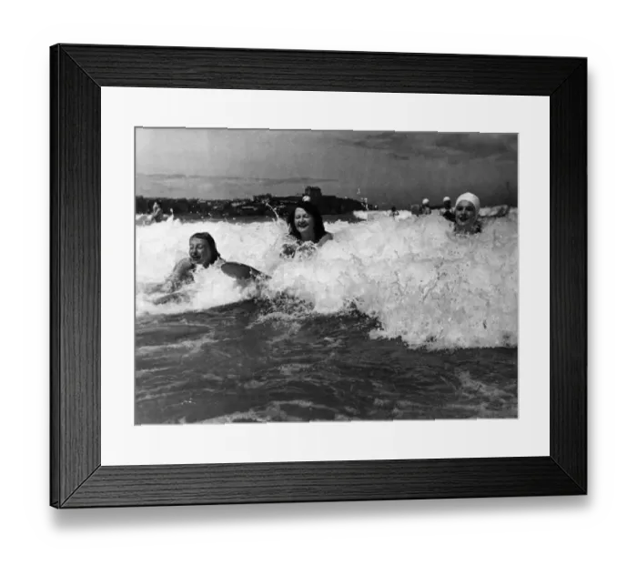 Framed Print : At last having forced their way out through the heavy Atlantic rollers