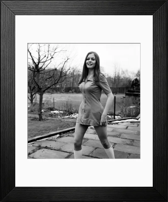 Framed Print : The two Michelle sisters of Chigwell, Essex come into view on the television screens Framed Print : The two Michelle sisters of Chigwell, Essex come into view on the television screens