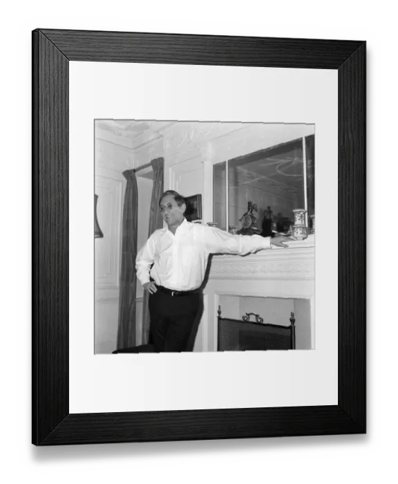 Framed Print : Abe Polonsky who was black listed as a Communist film maker during the House Un-American
