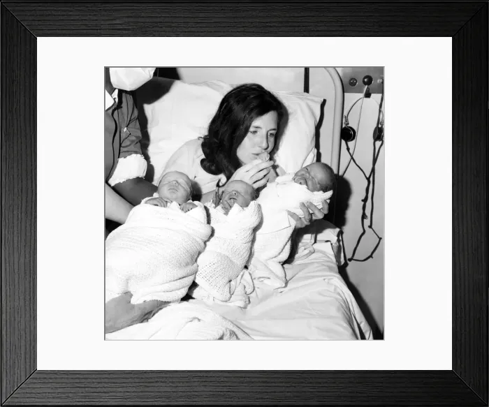 Framed Print : Sandra Charlott with (left to right) Sylvia, Karen and Mieke