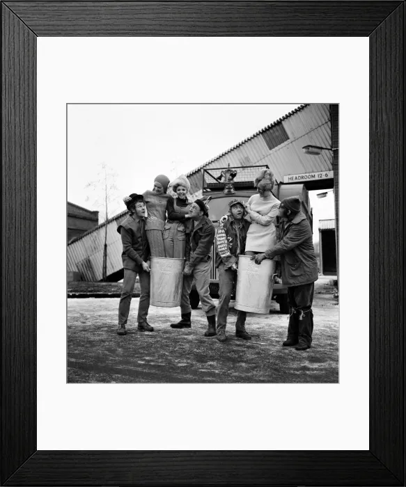Framed Print : Its a dustbinmans dream... a bin-full of glamour girls Framed Print : Its a dustbinmans dream... a bin-full of glamour girls