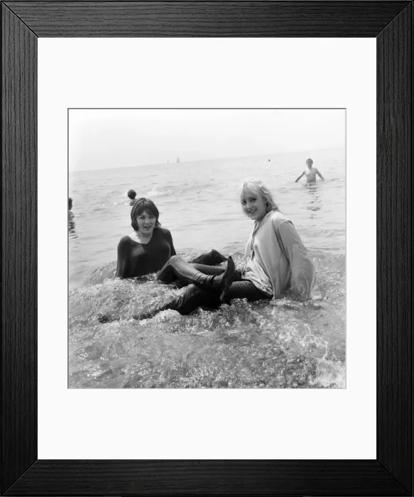 Framed Print : Beach scenes at Brighton. Sylvia Worsford and Margaret Kenneavy. June 1960 M4299-001 Framed Print : Beach scenes at Brighton. Sylvia Worsford and Margaret Kenneavy. June 1960 M4299-001