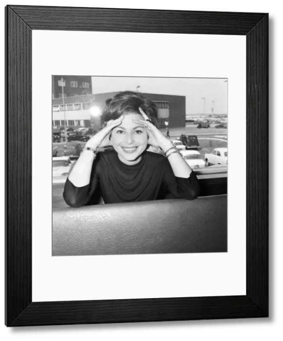 Framed Print : Film star. Haya Harareet actress. June 1960 M4247-001 Framed Print : Film star. Haya Harareet actress. June 1960 M4247-001