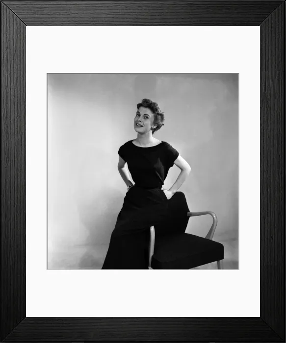 Framed Print : Clothing: Fashion: Kintwear. Women in the Mirror Studio modeling the latest woolen
