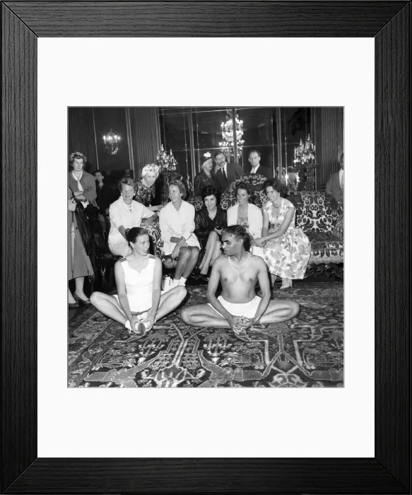 Framed Print : Yoga. Only the Centre Court would produce a similar nerve-racking moment for a tennis
