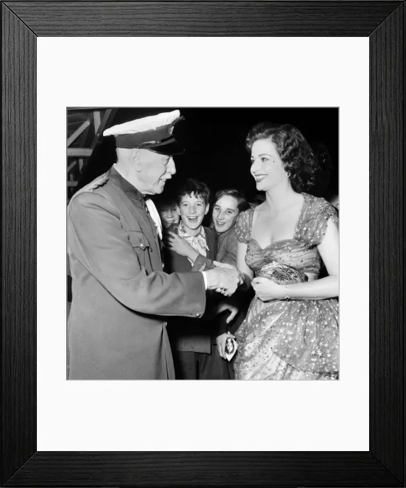 Framed Print : Actress Margaret Lockwood seen here at the Granada Cinema Willesden