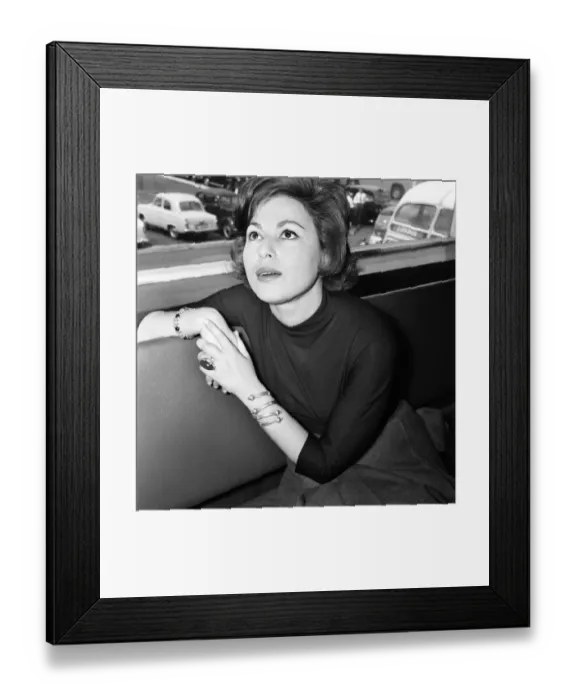 Framed Print : Film star. Haya Harareet actress. June 1960 M4247-004 Framed Print : Film star. Haya Harareet actress. June 1960 M4247-004