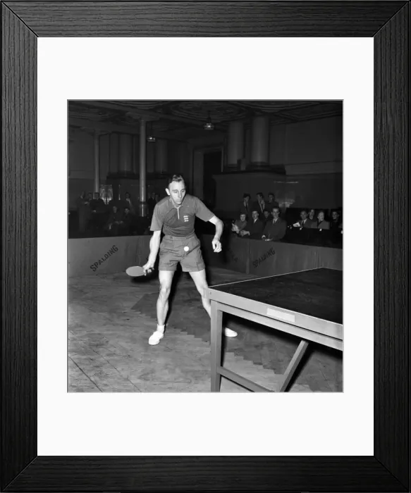 Framed Print : Sport: Table Tennis Championship: Johny Leach of England. November 1953 D6812-002