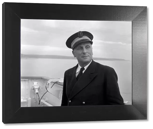 Commodore Frank Ganijue of the French trans-atlantic liner, Ide de France