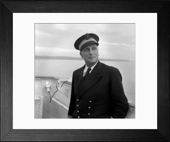 Framed Print : Commodore Frank Ganijue of the French trans-atlantic liner, Ide de France Framed Print : Commodore Frank Ganijue of the French trans-atlantic liner, Ide de France