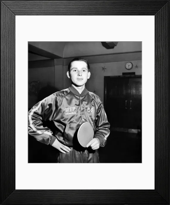 Framed Print : Sport Table Tennis: Conrad Freundorfer, German boy entering in the English Table Tennis Framed Print : Sport Table Tennis: Conrad Freundorfer, German boy entering in the English Table Tennis