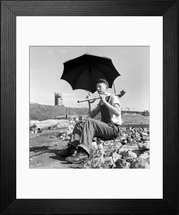 Framed Print : Ronald Prince, 19, the University student from Hartlepools, Co