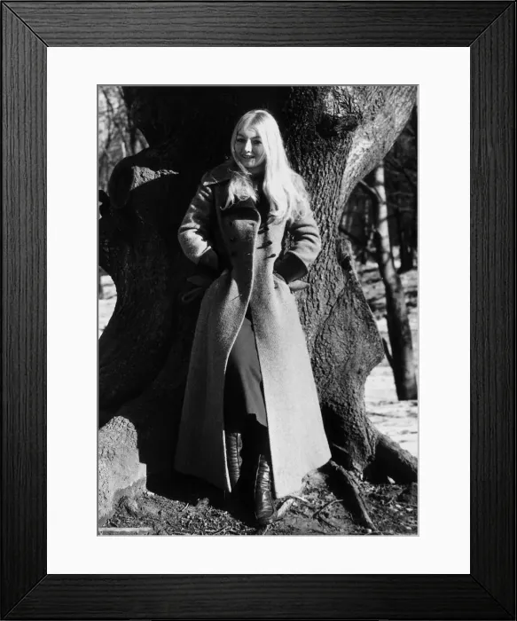 Framed Print : Welsh singer Mary Hopkin after being chosen to represent Britain in next years Framed Print : Welsh singer Mary Hopkin after being chosen to represent Britain in next years