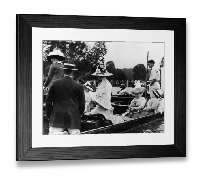 Framed Print : River Fashions. Henley Regatta. July 1912 P008582