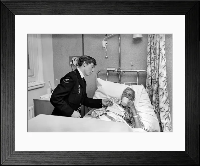Framed Print : Volunteer Labour in Hospitals. 15 year old Grammar schoolboy Robert Newport of Framed Print : Volunteer Labour in Hospitals. 15 year old Grammar schoolboy Robert Newport of
