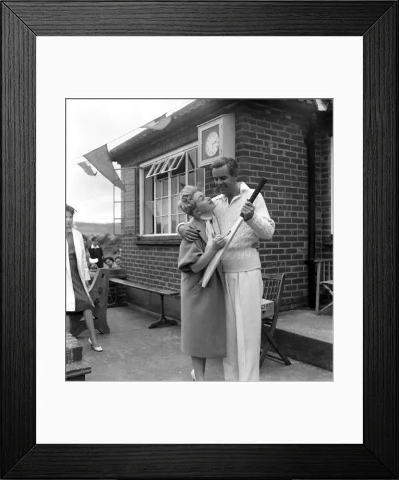 Framed Print : All stars cricket match in aid of charity. A cricket match was held this afternoon Framed Print : All stars cricket match in aid of charity. A cricket match was held this afternoon