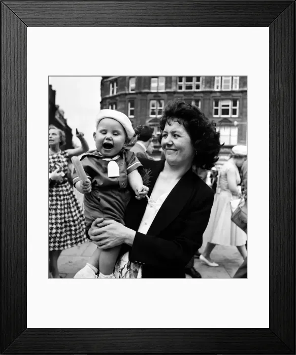 Framed Print : Whit Walks Manchester: One fella who was more concerned with his lolly was 12 months old Framed Print : Whit Walks Manchester: One fella who was more concerned with his lolly was 12 months old