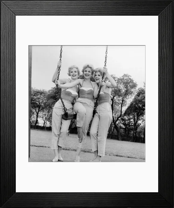 Framed Print : Honey Triplets. The Triplets enjoying the fine weather in a Newcastle park during their