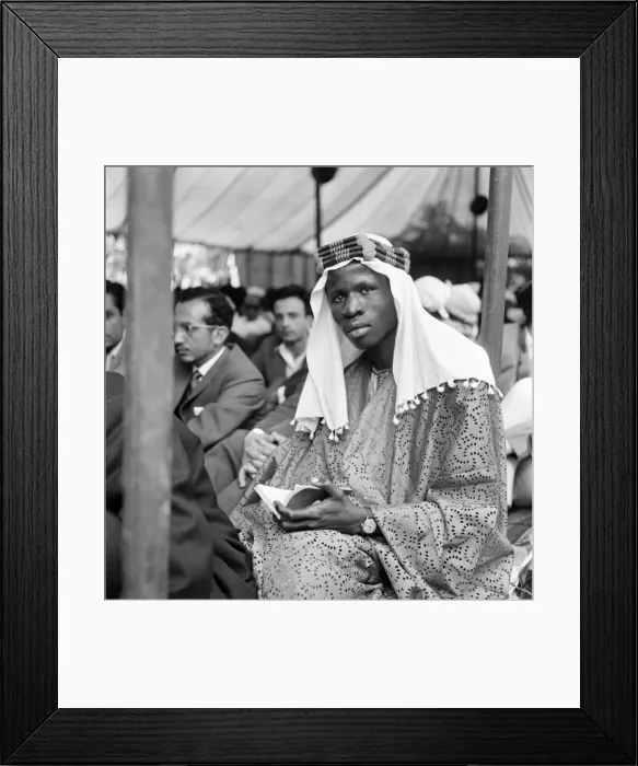 Framed Print : Muslim Religious Service. June 1960 M4300-003 Framed Print : Muslim Religious Service. June 1960 M4300-003