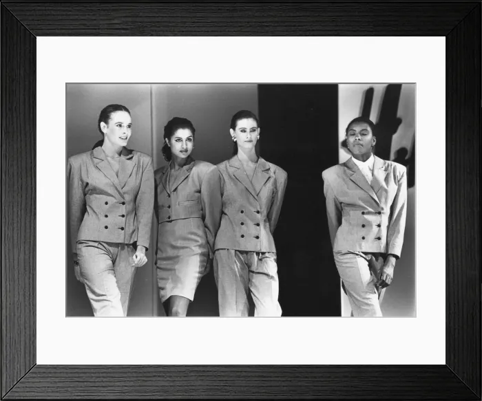 Framed Print : These four models take power dressing to the next level Framed Print : These four models take power dressing to the next level