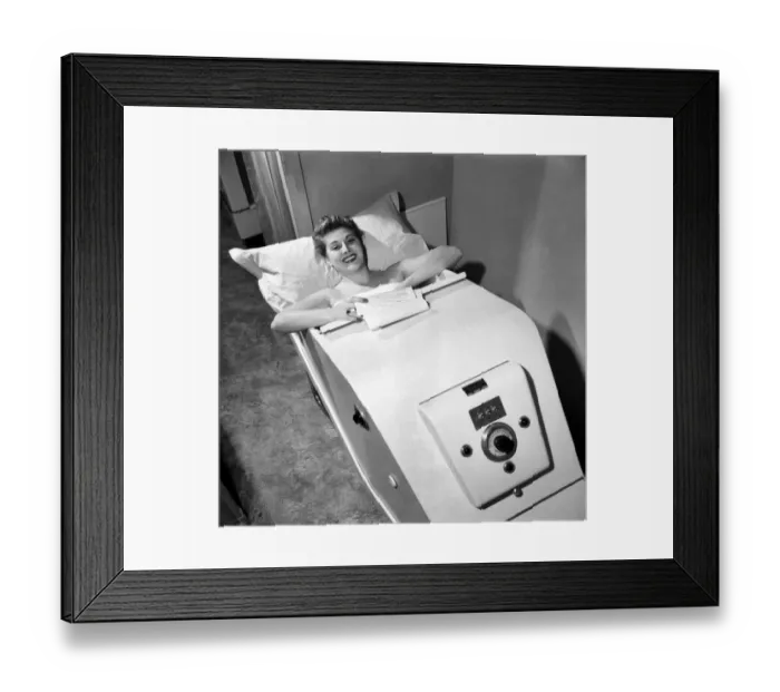 Framed Print : Actress Hy Hazel relaxes as she studies her part as Principal Boy in the Puss in Boots Framed Print : Actress Hy Hazel relaxes as she studies her part as Principal Boy in the Puss in Boots