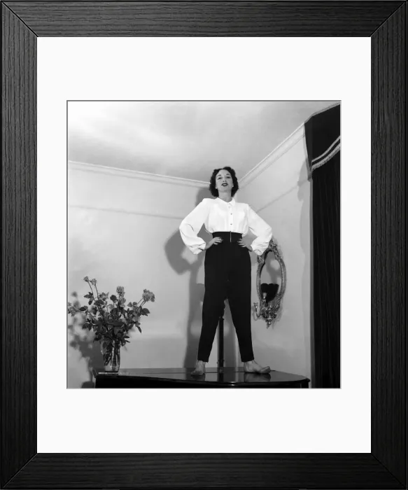 Framed Print : After Britains stage union equity had refused Yoland Dolan a permit for her to play Framed Print : After Britains stage union equity had refused Yoland Dolan a permit for her to play