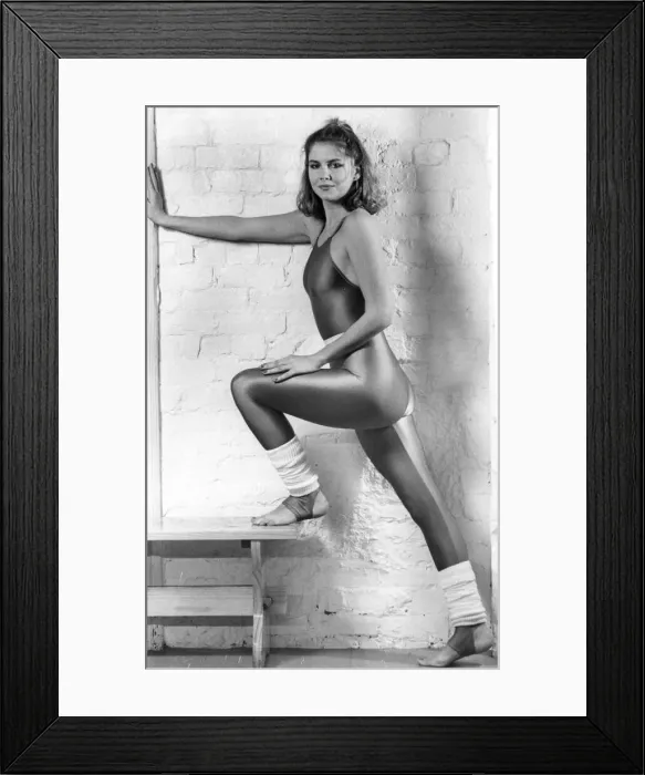 Framed Print : A model sporting the latest in sports fashion Framed Print : A model sporting the latest in sports fashion