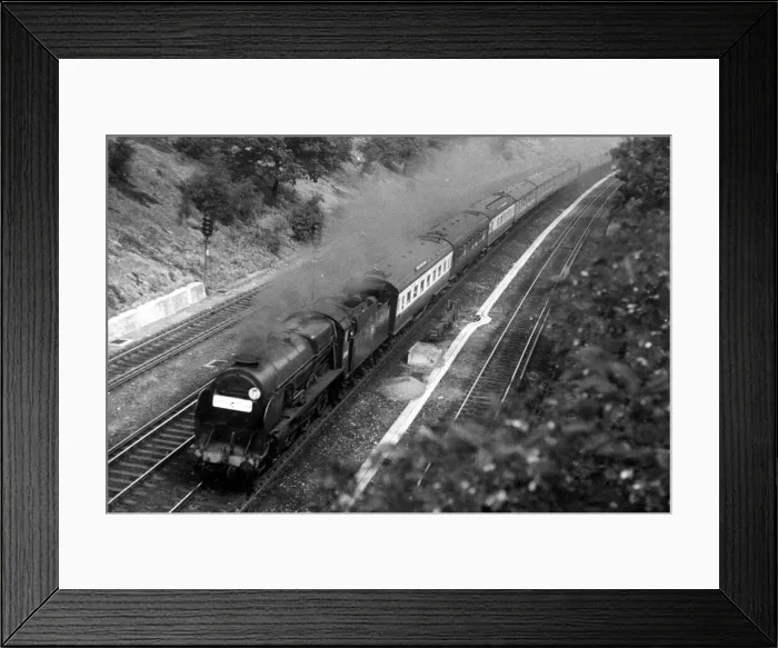 Framed Print : Locomotive under steam. c. 1950 P044399 English Railways