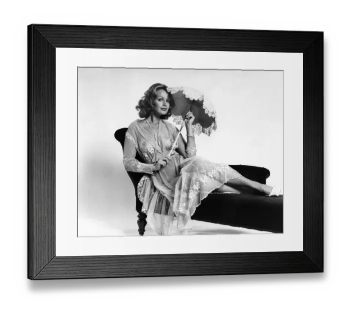 Framed Print : Fashion. Lace old... Rose Marie in an antique wedding dress, priced at £45