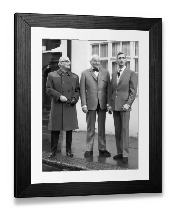 Framed Print : Bespo 70 - The latest in suits for men (l to r) Mr Michael Lyons Framed Print : Bespo 70 - The latest in suits for men (l to r) Mr Michael Lyons