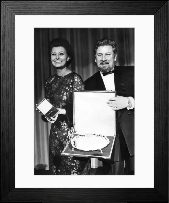 Framed Print : SophiaIs prize. Sophia Loren received the International star of the year award this Framed Print : SophiaIs prize. Sophia Loren received the International star of the year award this