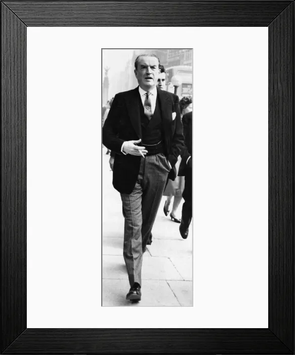 Framed Print : Duke of Argyll before appearing as a witness in his divorce case against his wife