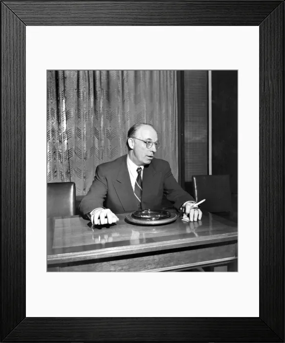 Framed Print : Senator Bourke Hickenlooper who chairs the US Joint Congressional Atomic Committee