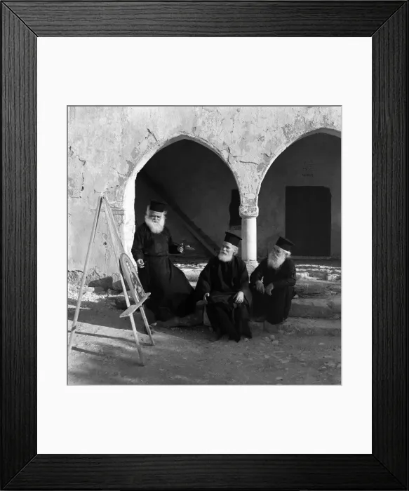 Framed Print : Near the ruins of Salamis, Cyprus is the Monastery of St. Barnabas with its 3 monks Framed Print : Near the ruins of Salamis, Cyprus is the Monastery of St. Barnabas with its 3 monks