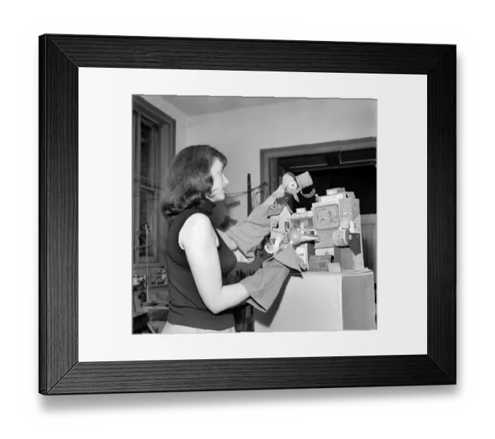 Framed Print : Billy Bean Puppet seen here on childrens TV. July 1953 D4035-001 Framed Print : Billy Bean Puppet seen here on childrens TV. July 1953 D4035-001
