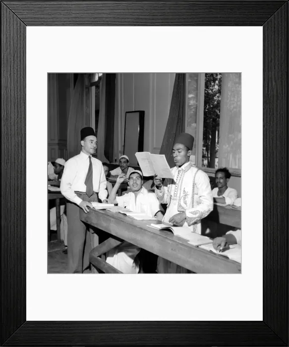 Framed Print : Adult Education: The new Government of Egypt has set up schools inCairo to address Framed Print : Adult Education: The new Government of Egypt has set up schools inCairo to address
