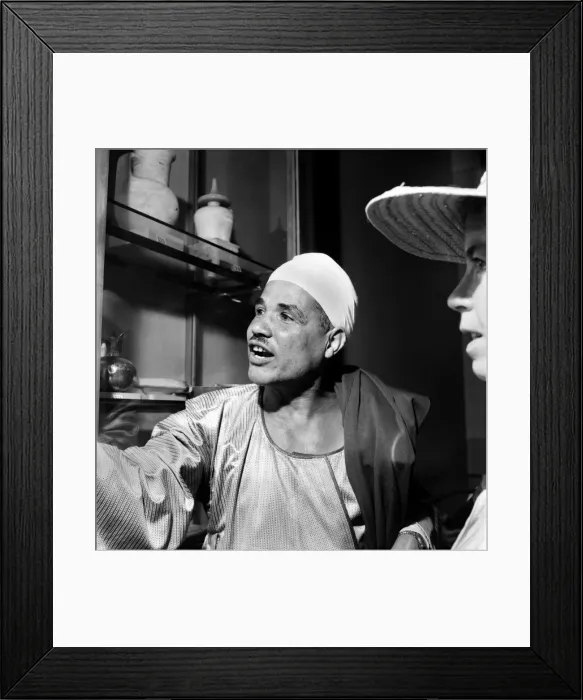 Framed Print : Ashoor The Dragoman'(The interpreter_ seen here at the Egyptian museum )